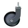 3inch PP Dinner Car Caster Wheels Thread Stem